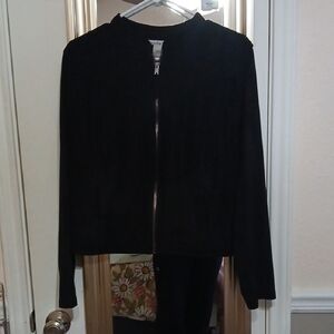 ♡American Rag Black Women's Large Black Fringe Jacket♡